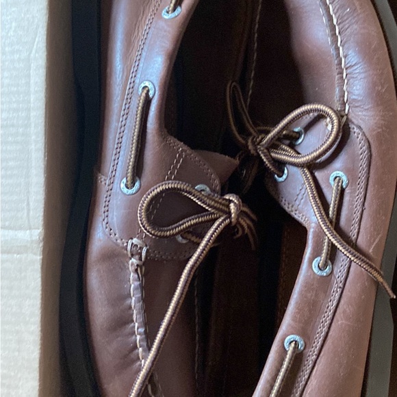 Dockers Vargas men’s brown leather boat shoes size 10 - Picture 1 of 6